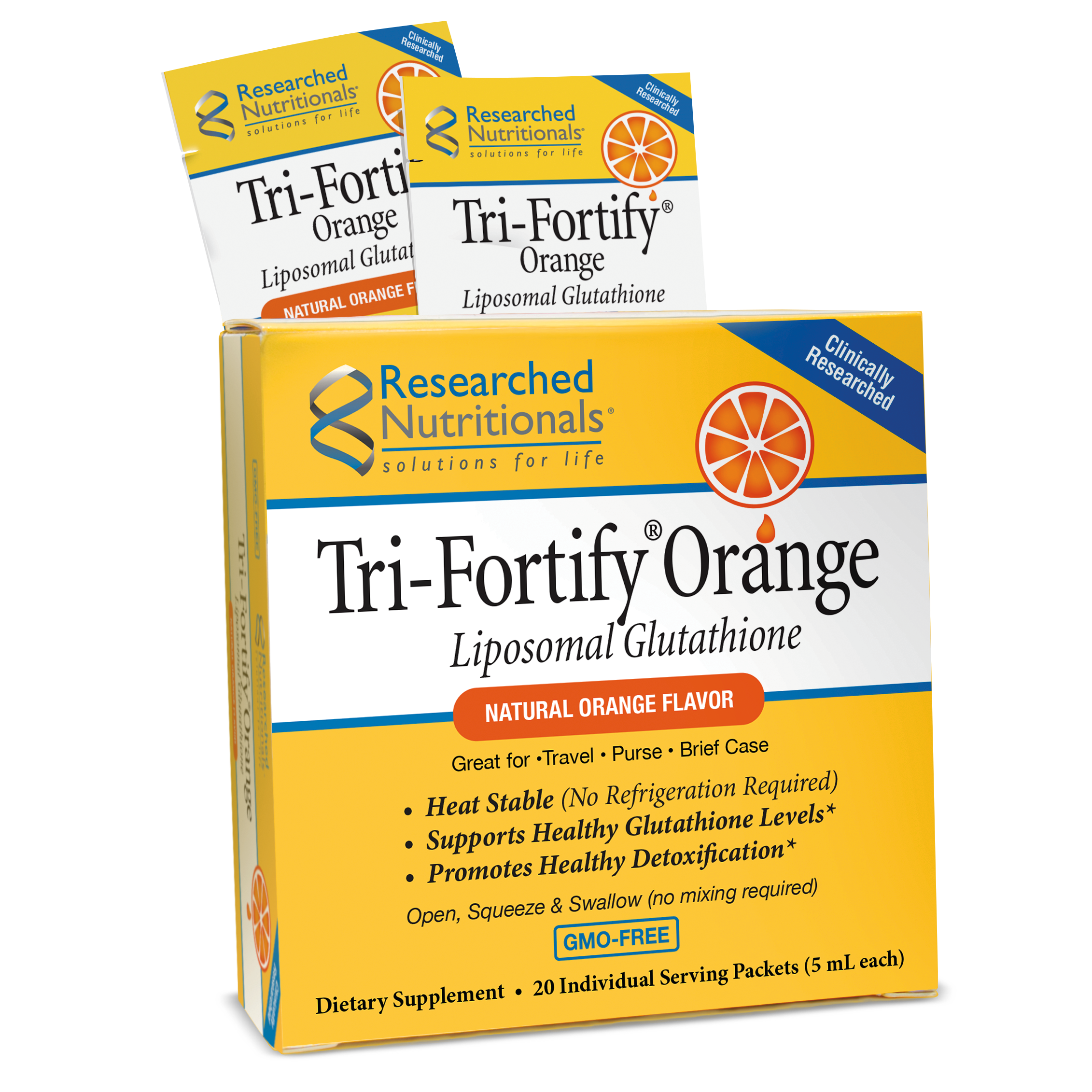TRI-FORTIFY® LIPOSOMAL GLUTATHIONE TRAVEL PACKETS