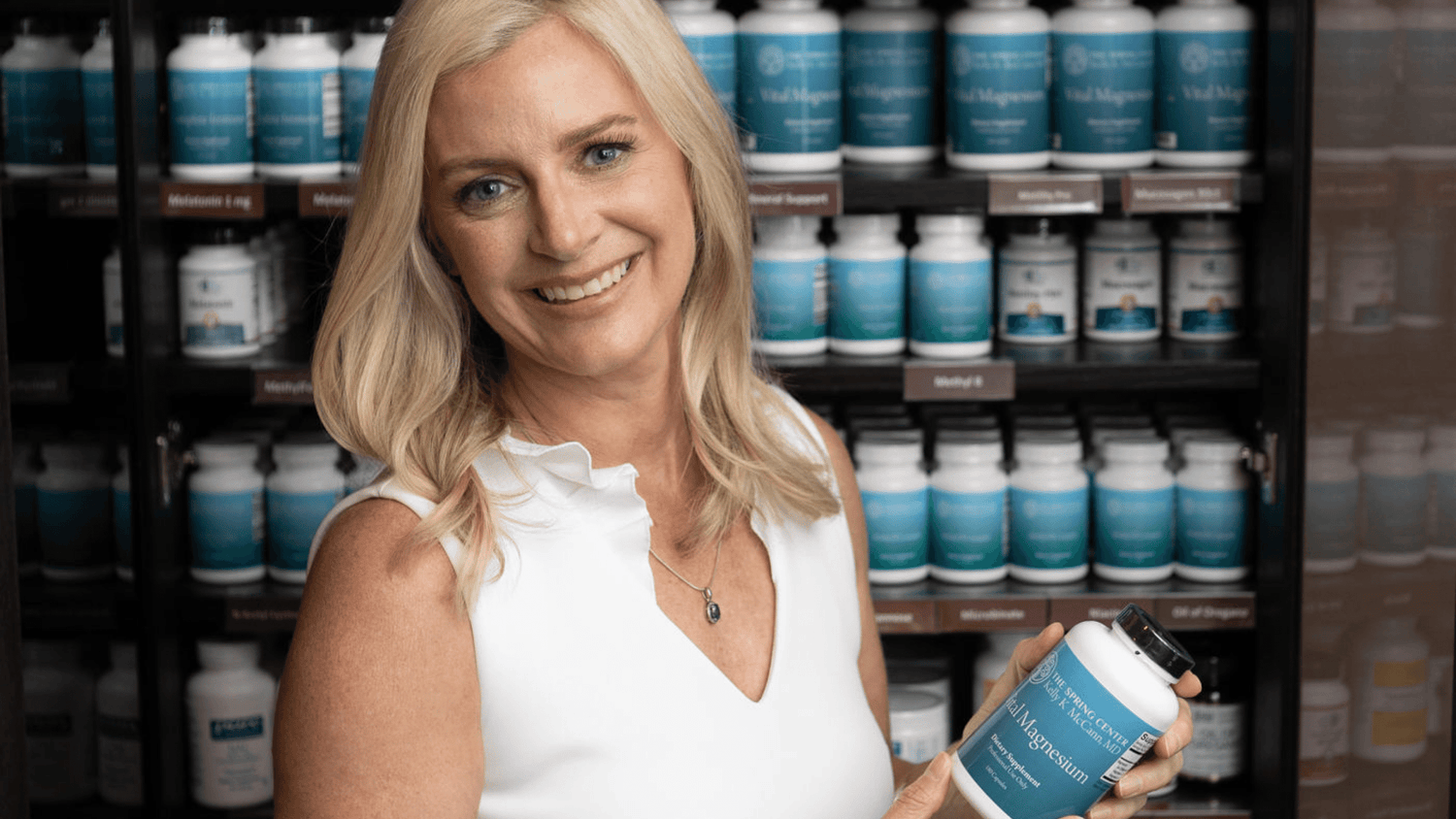Dr. Kelly McCan and her dietary supplements