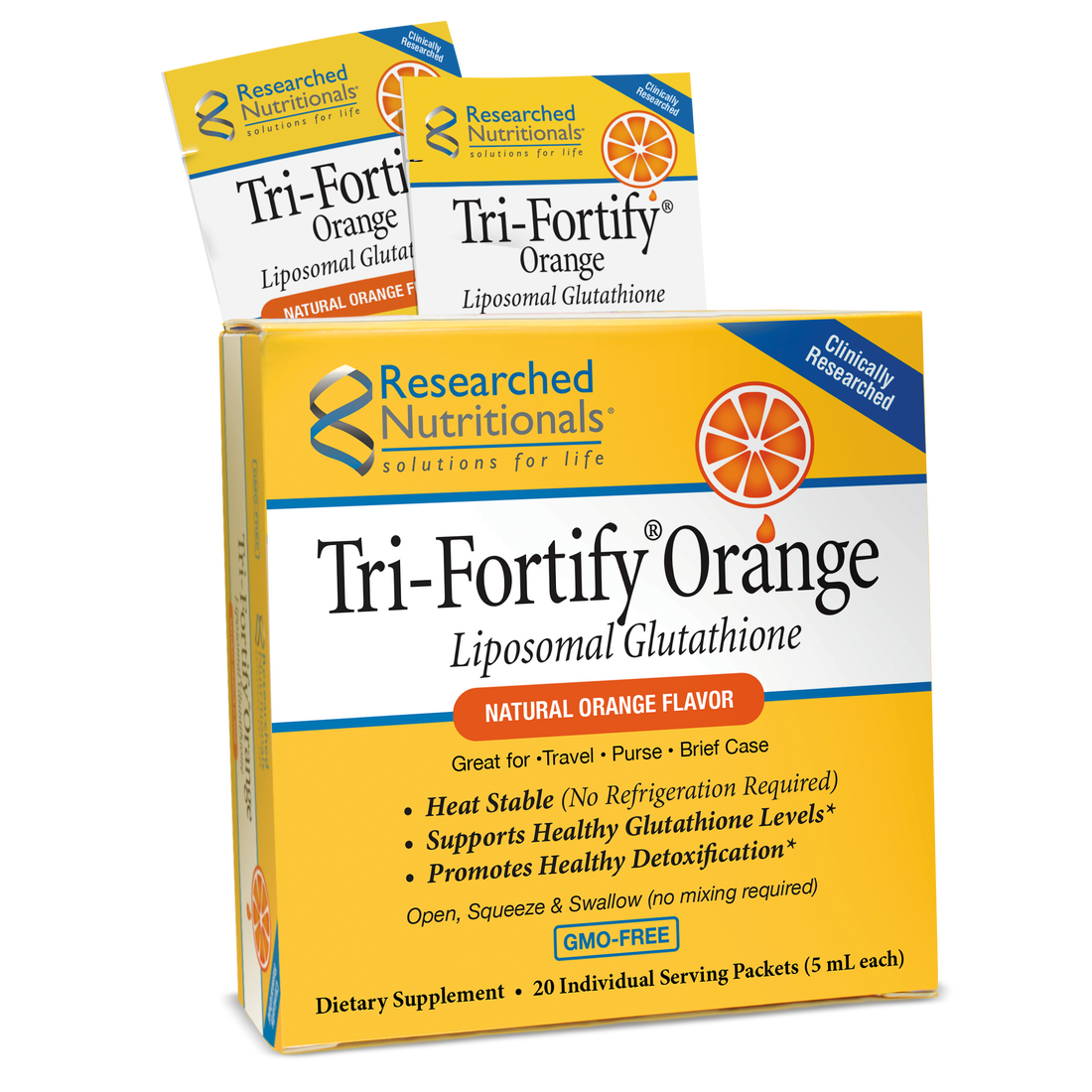 TRI-FORTIFY® LIPOSOMAL GLUTATHIONE TRAVEL PACKETS