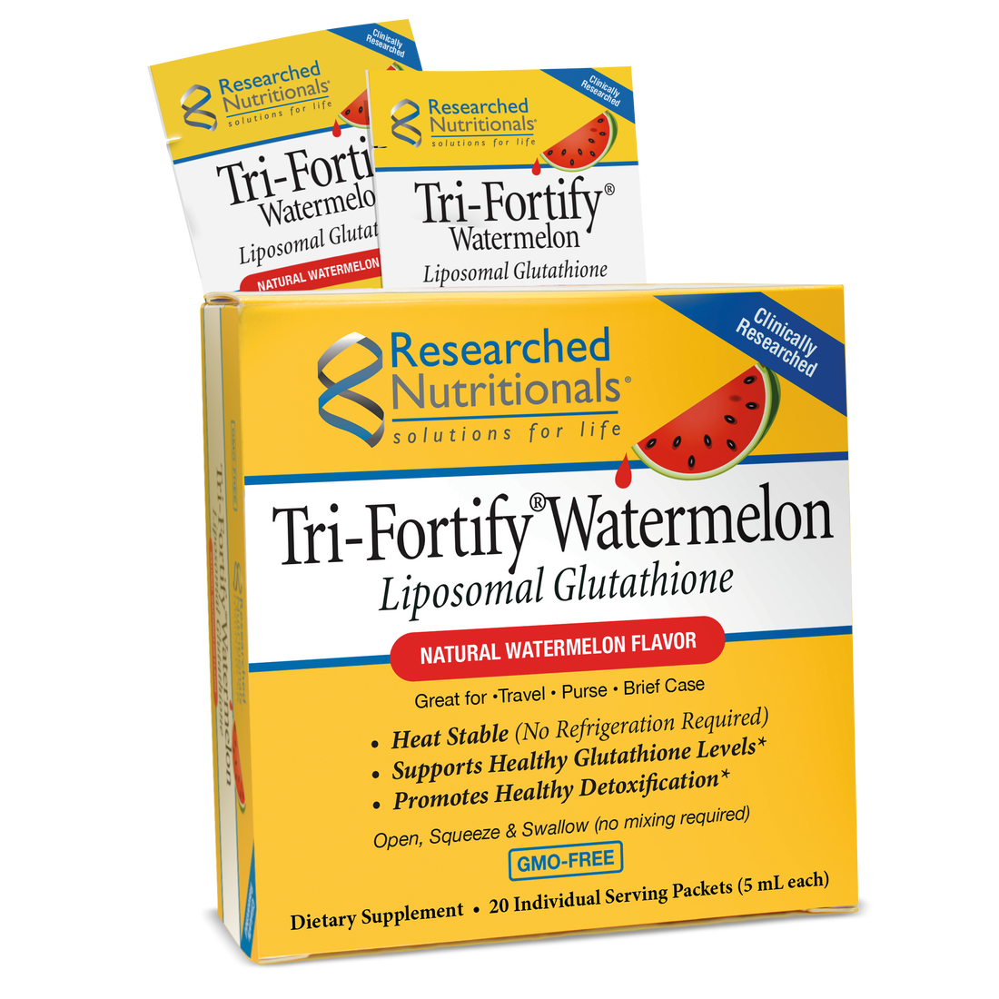 TRI-FORTIFY® LIPOSOMAL GLUTATHIONE TRAVEL PACKETS