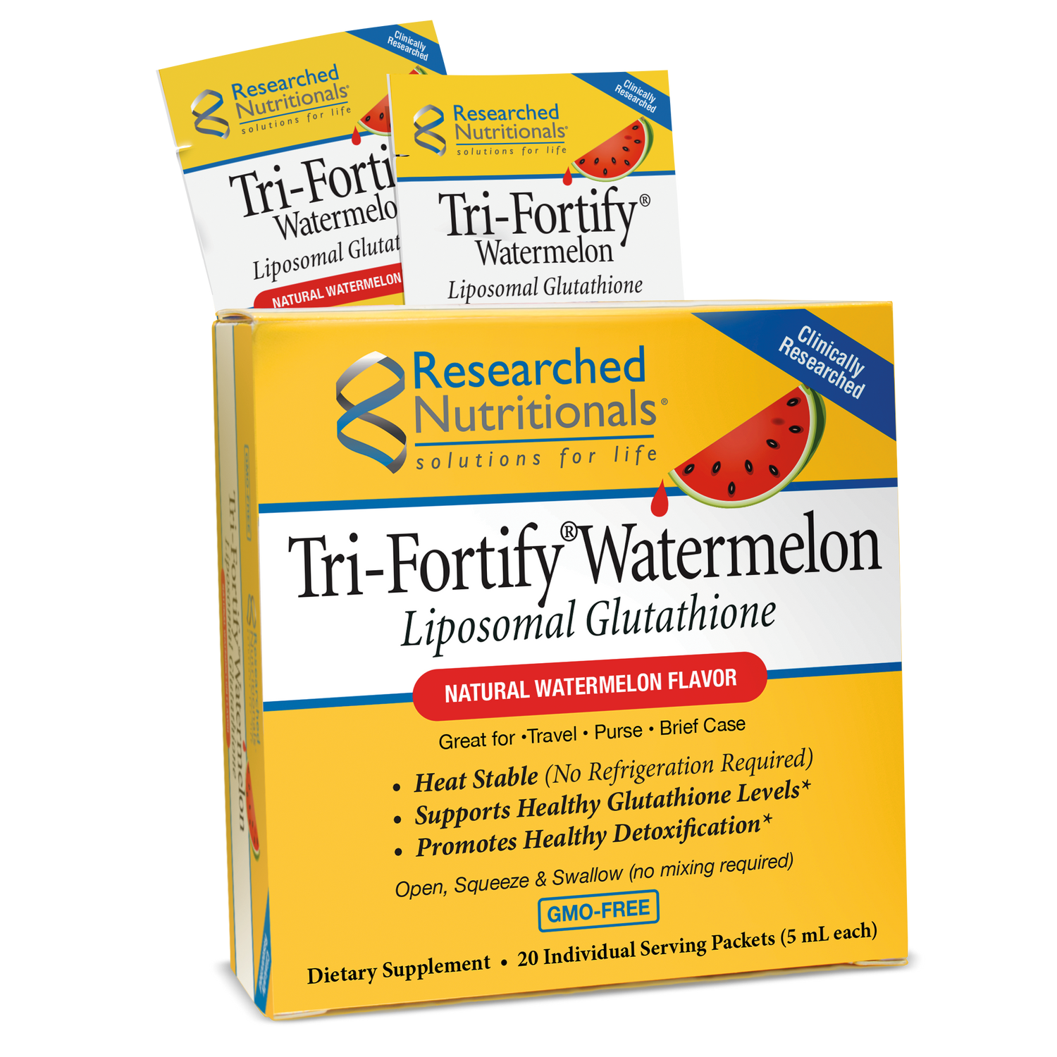 TRI-FORTIFY® LIPOSOMAL GLUTATHIONE TRAVEL PACKETS