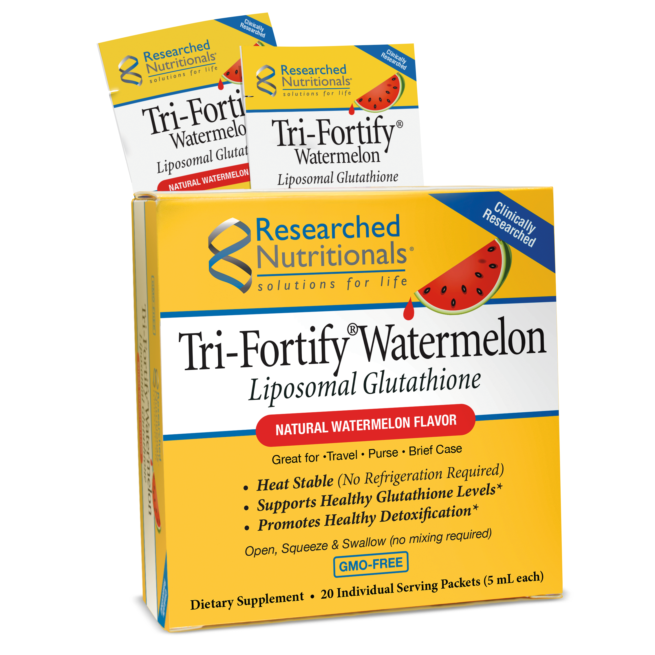 TRI-FORTIFY® LIPOSOMAL GLUTATHIONE TRAVEL PACKETS